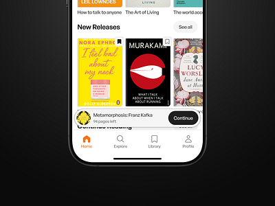 Book App UI Concept app app design daily design ios product design ui design uiux ux