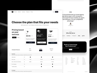 Pricing page design graphic design ui ux web