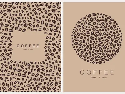 vector set of vertical coffee flyers design beans branding card coffee drink flyer graphic design logo pattern shapes sticker template vertical