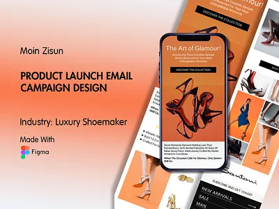Product Launch Email Campaign Design design email email campaign email design email marketing figma email figma email design klaviyo klaviyo email
