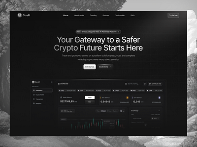 Crypto Hero Design design figma graphic design landing page design ui uiux ux ux design web design website