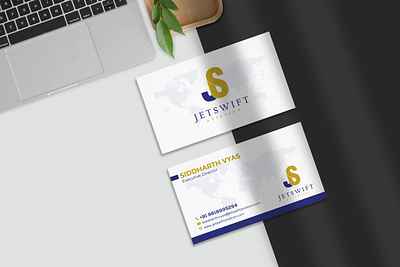 Jetswift Business Card Design 3d animation branding graphic design logo motion graphics ui