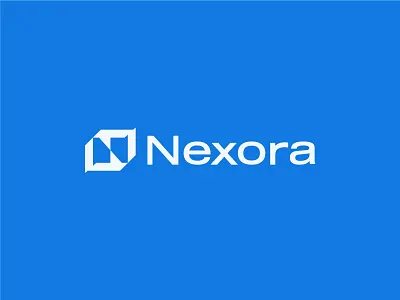 Nexora Logo Design abstract logo ai logo brand identity branding creative logo design futuristic logo geometric logo lettermark logo minimalist logo modern logo n n monogram professional logo saas logo startup logo technology logo