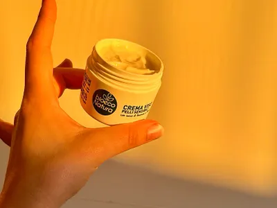 Dagcrème gevoelige huid fotografie BioEcoNatura branding graphic design