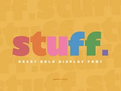 Stuff Font apparel bold branding canva classic design display elegant fashion font illustration logo retro san serif serif stuff font