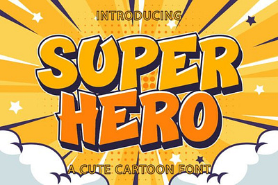 Super Hero Font bold type branding comic design display display font display type font fonts graphic design illustration super hero super hero font ui villain