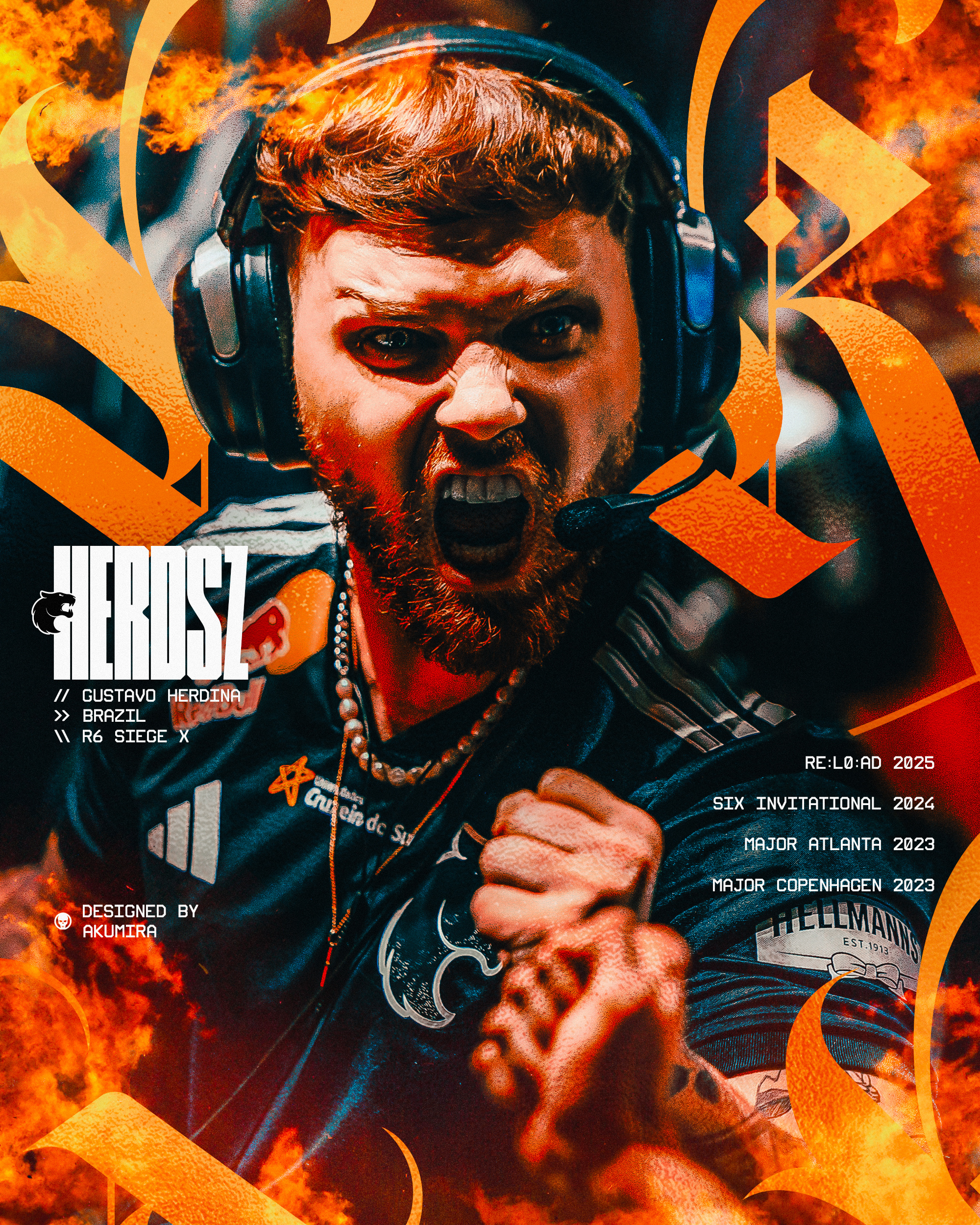 HerdsZ Poster Design - Rainbow 6 Siege X art esport esports gaming graphic design inspire poster