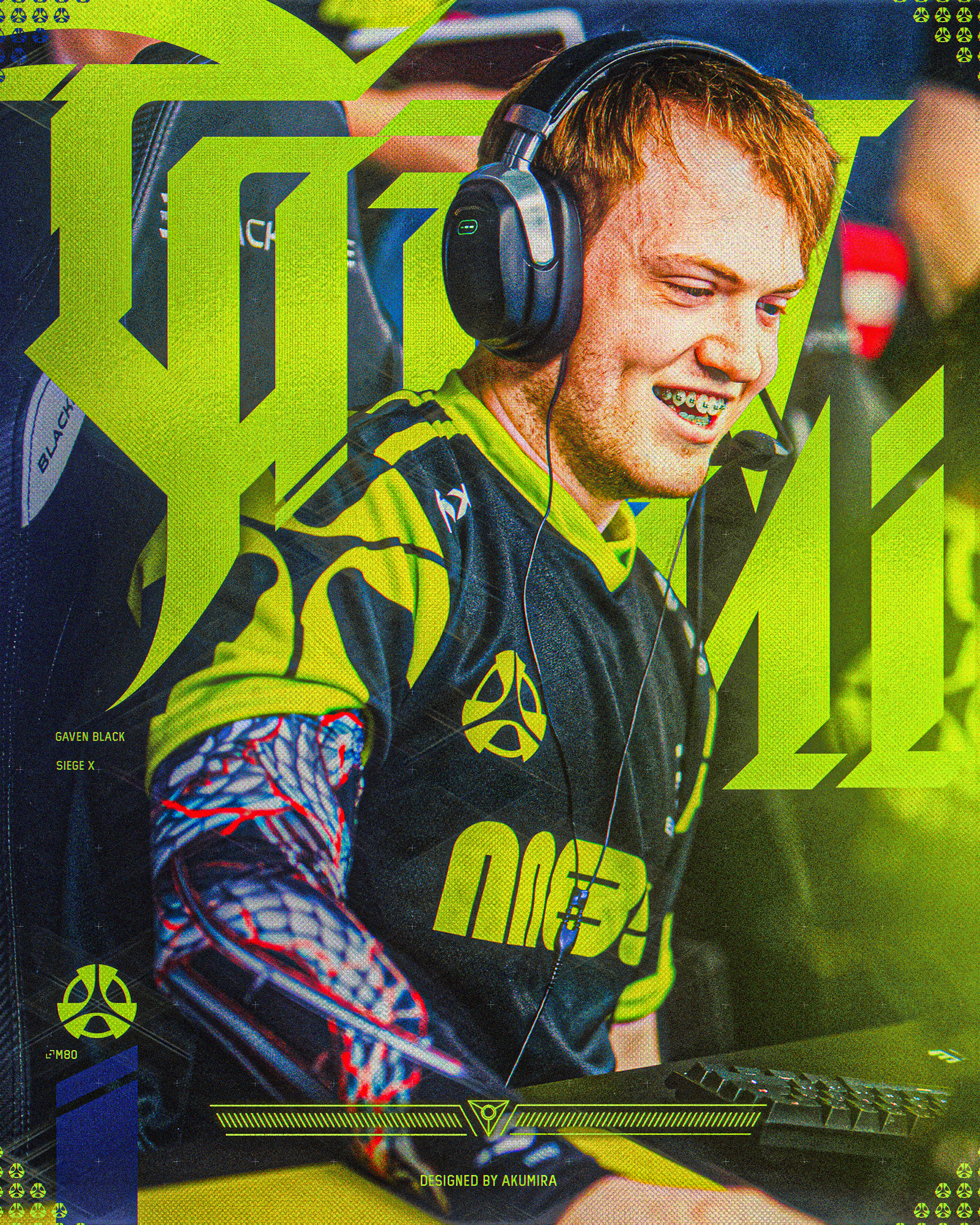 Gaveni Poster Design - Rainbow 6 Siege X design esport esports gaming graphic design illustrator photosohp poster vector