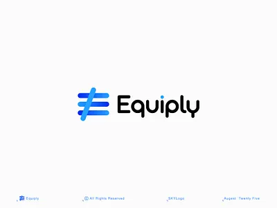 Equiply – Smart Inventory Management brand identity brand identity designer branding company logo creative logo e logo equiply logo inventorymanagement logo logodesigner saasdesign software logo