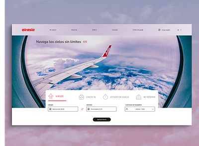 AirAsia Web Redesign design fly ui ux webdesign