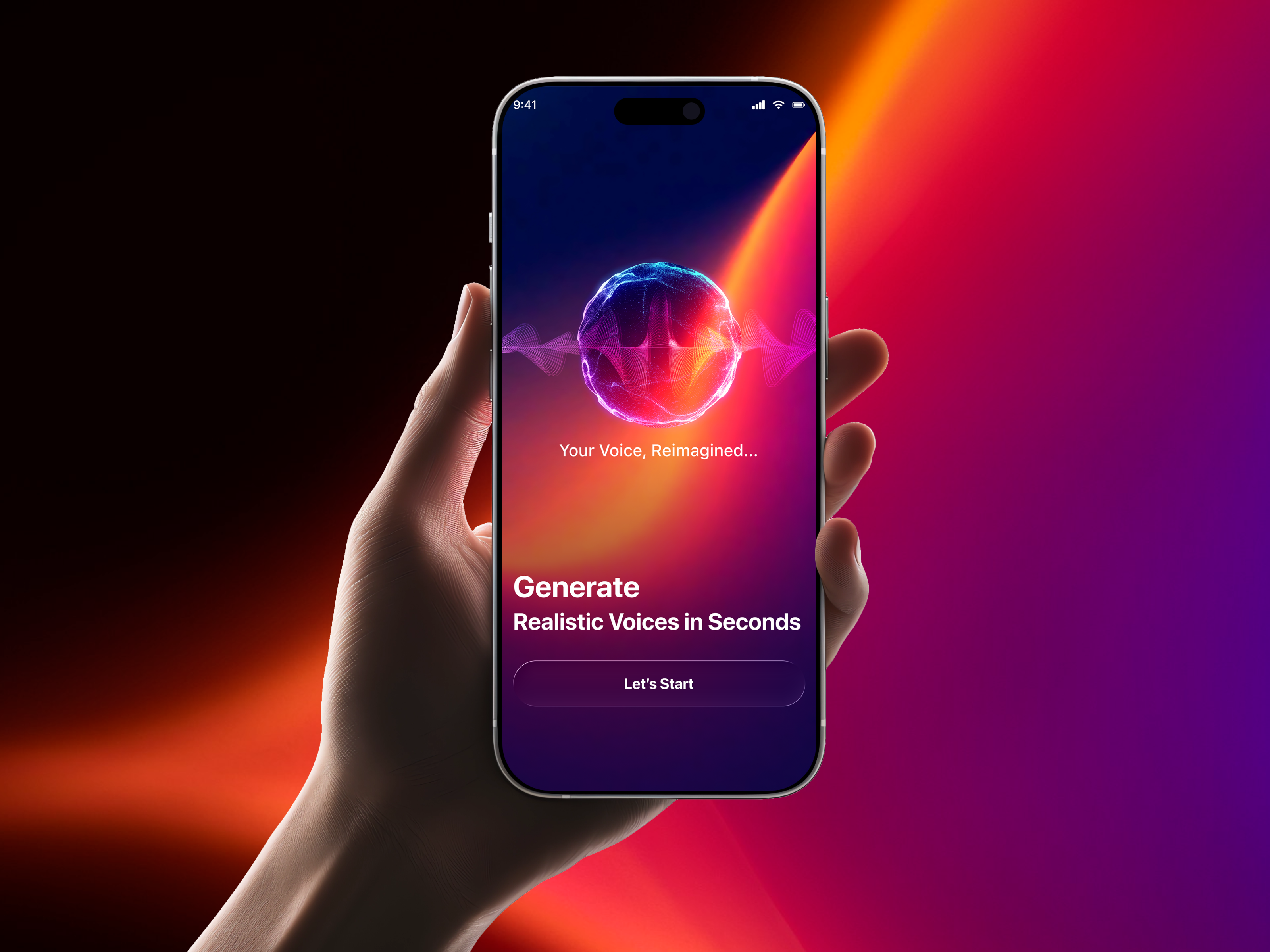 AI Voice Generator App ai voice app ai voice clone ai voice create aiapp app branding design dribbble minimal onboarding ui uidesign ux uxdesign voice app voice changer voicegenerator