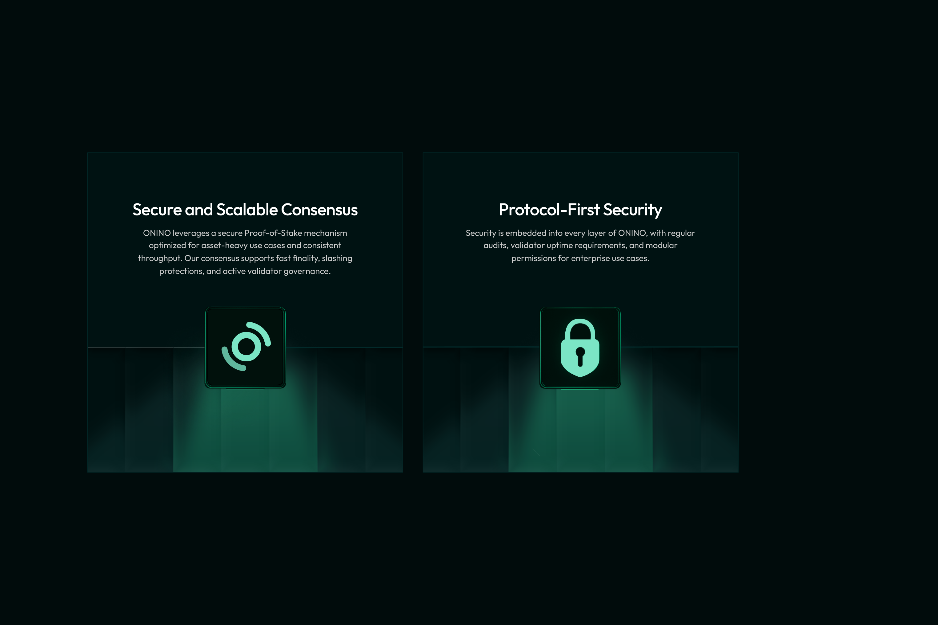 Onino - Blockchain Section UI UX Design apple bitcoin blockchain blockchain visual blockchain website crypto crypto landing page crypto website landing page liquid glass saas saas landing page token website ui ui ux design web3 web3 website