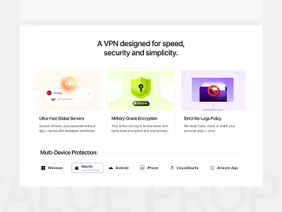 VPN Landing Page Design cyber security figma gradient landing page uiux vpn vpn landing page design vpn website design website design