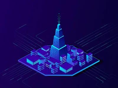 Dark Mode Cybersecurity — Gradient Motion Graphic after effects neon gradient ui