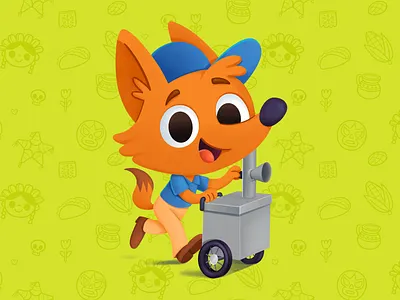 💨🍠 Coyote Camotero — Character Design for Brands branding cartoon style character design coyote cute character dribbble illustration mariakellerart mascot design messico mexican art mexico メキシコ