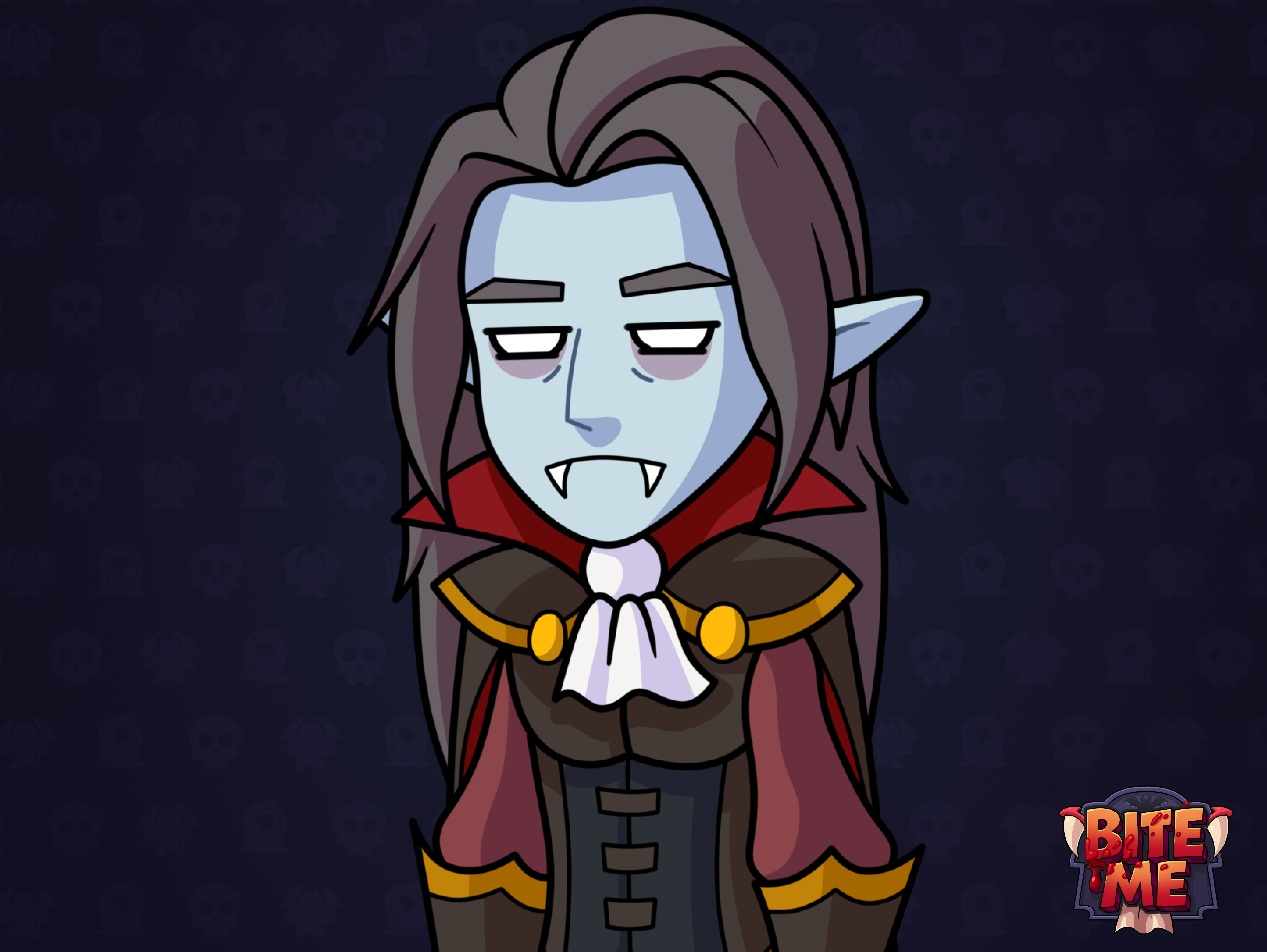 Bite ME: Character design #1 cartoon character character design cute flat game illustration illustration nft vampire vector