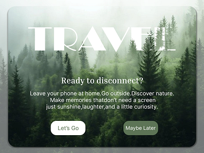 🌲✨Day 16 – Daily UI: Pop-up Overlay