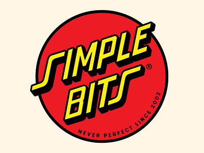 Simple Cruz logo santacruz simplebits skateboard sticker