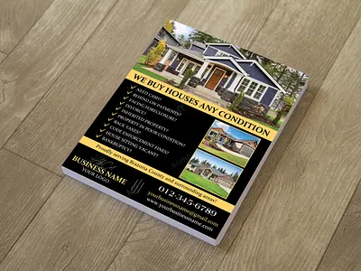Professional Real Estate Flyer Design for Property Buyers and Se real estate marketing template