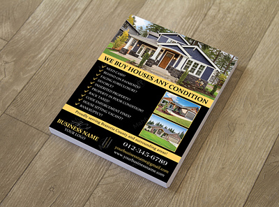 Professional Real Estate Flyer Design for Property Buyers and Se real estate marketing template