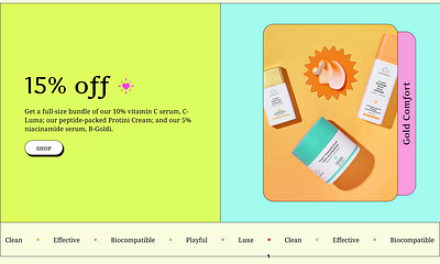 Drunk Elephant home page redesign (no interactions/prototype) hw design graphic design redesign ui ux uxui design website