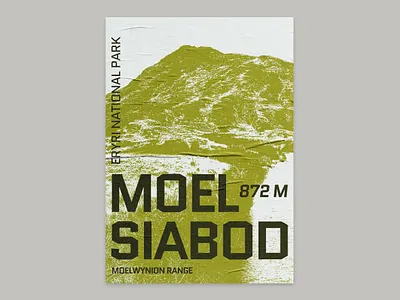 Moel Siabod Mountain Poster badge branding eryri national park graphic design logo moel siabod mountains poster snowdonia typography