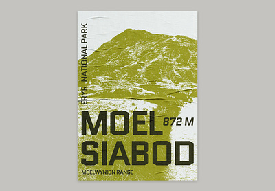 Moel Siabod Mountain Poster badge branding eryri national park graphic design logo moel siabod mountains poster snowdonia typography