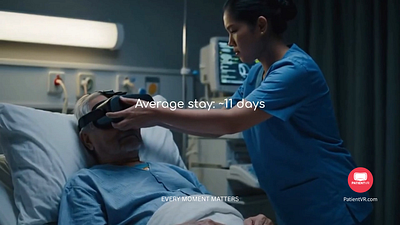 PatientVR - Visual from Ads ad ai generated branding copywriting creative graphic design patient tvc virtual reality vr