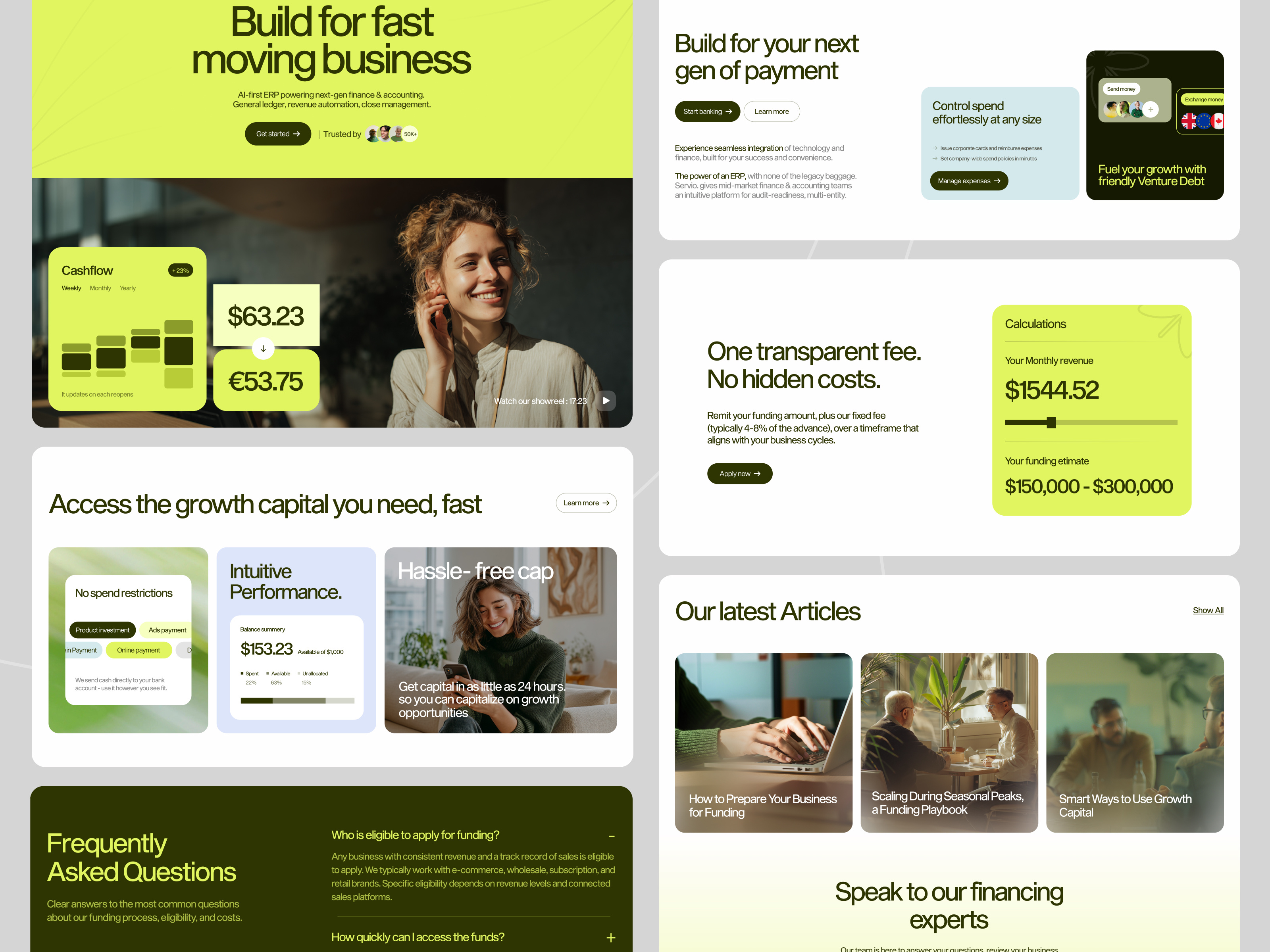 Example of AI SaaS Landing Page