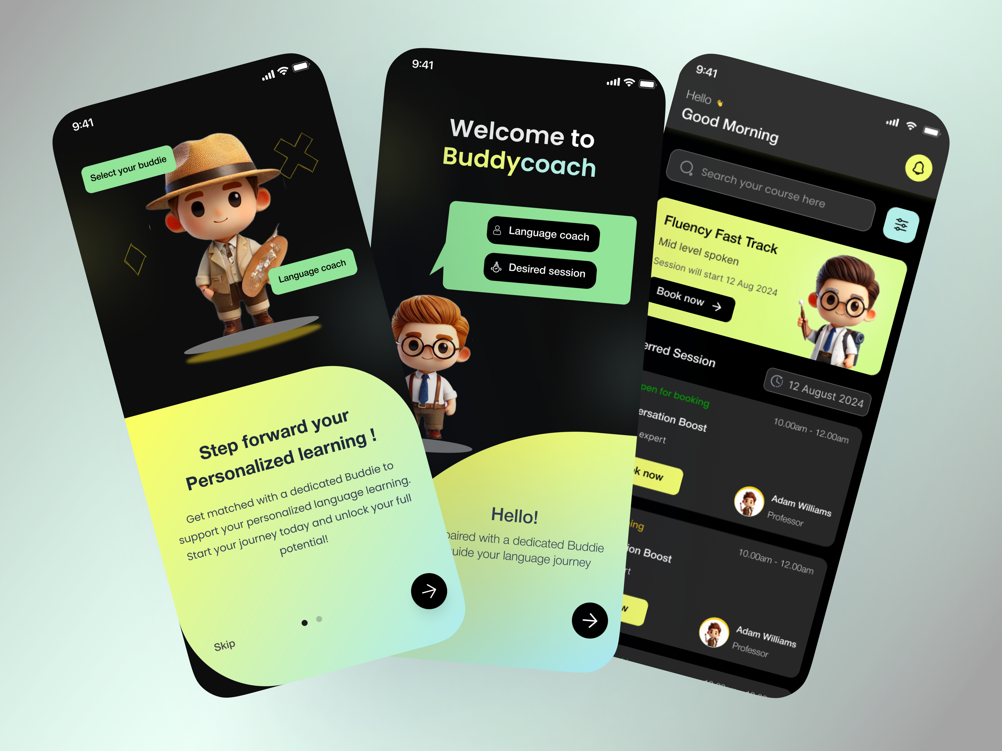 Language Learning App concept appdesign e learningapp languagelearning mobileapp modernapp tanmoy uidesign uxdesign uxuidesign