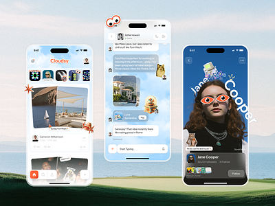 Cloudsy - The Web3 Social App blockchain communityapp crypto decentralized gassstudio mobileapp productdesign socialmedia uiuxdesign userexperience userinterface web3 web3design
