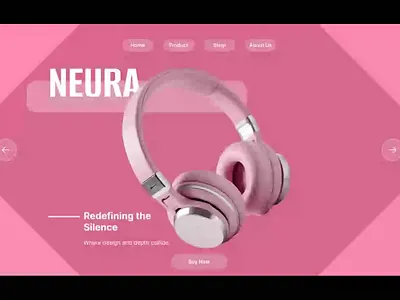 Audica– Redefining the Silence 3d audio branding graphic design headphone ui