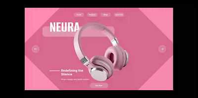 Audica– Redefining the Silence 3d audio branding graphic design headphone ui