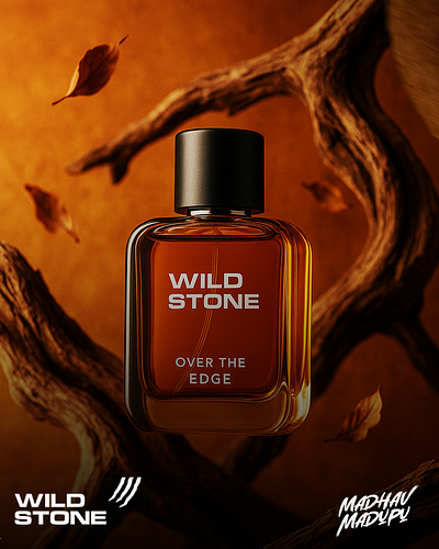 Wild Stone Advertisement advert ai design effects graphic design madhav madupu madhavmadupu mockup motion graphics perfume photoshop product prompt
