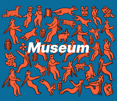 MUSEUM branding clean design graphic design illustration web
