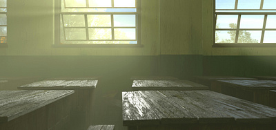 Classrooms in the 1980s 3d