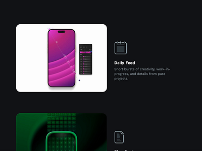 Personal Site Navigation Cards card code css development focus hover html icon illustration live mouse personal site portfolio ui ux video web website
