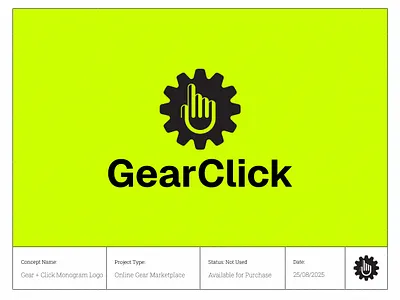 GearClick: Creative Logo for a Dynamic Online Gear Platform brand identity designer branding clicklogo digitalgea digitalmarketplace ecommercelogo engineeringlogo gadgetlogo gearandgadgetlogo gearclicklogo gearlogo logo logo designer logodesign logoforsale logogrid minimal logo monogramlogo onlineplatformlogo professionallogo