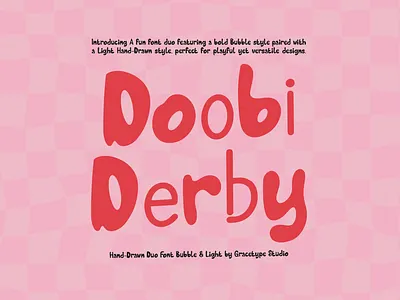 Dooby Derby | Hand Drawn Duo Font freehand