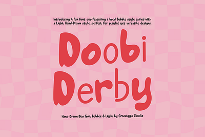 Dooby Derby | Hand Drawn Duo Font freehand