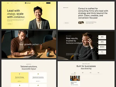 Consul - Business consulting Website business business consulting website business growth consul consulting consulting website design growth landing page ui ux uxui design web design website