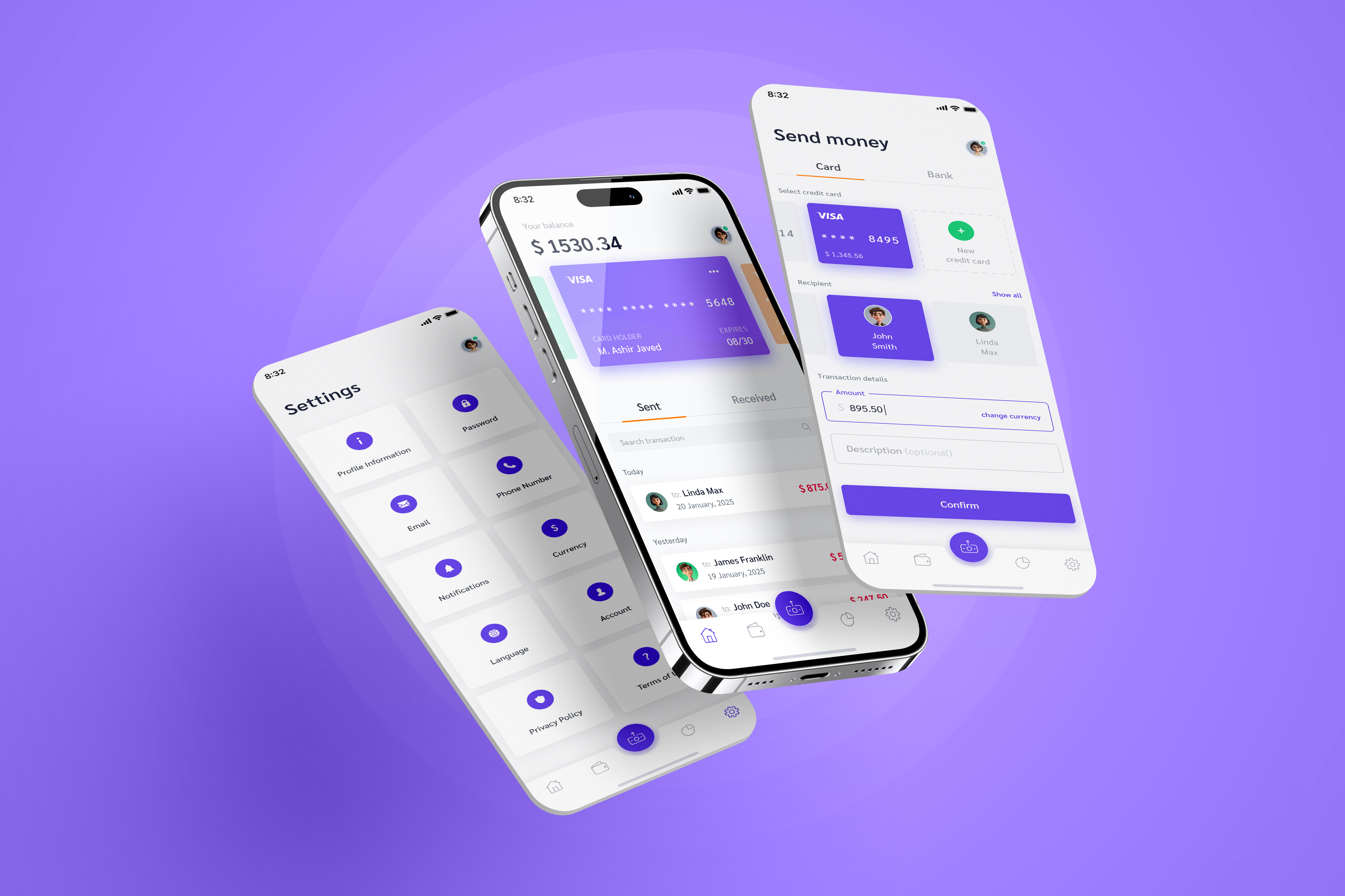 Finance & Payment App – Clean UI/UX figma mobile app design ui design uiux user interface ux design
