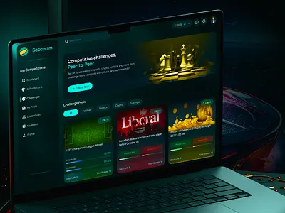 Soccersm - AI Sports ai ai sports challenges design football service sportbet sports sports dashboard ui ux web design website