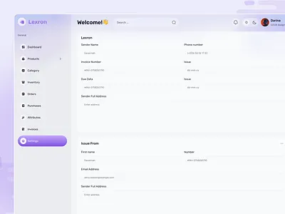Ecommerce Admin & Dashboard – Settings Page dashboard e commerce ecommerce ecommerce dashboard ecommerce ui design inspiration interaction design online shop online store product design product page design shop shopify shopify theme shopify website ui ux web webapp webflow design