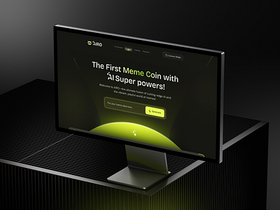 AI Agent - AI Meme Generator website agent ai ai agent ai agent website ai generator ai website crypto design futuristic design landing page meme agent meme ai agent meme coin modern website web design web3 ui