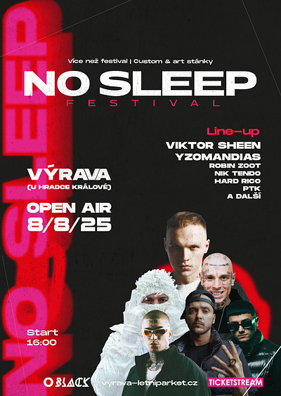 NO SLEEP - PROMO IG (1440 x 1080) branding graphic design