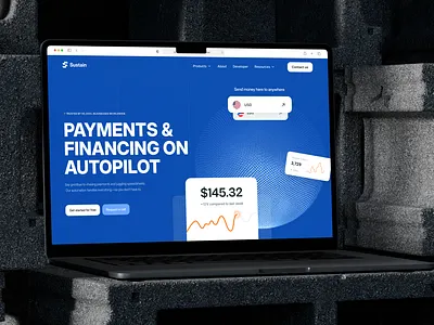 Finance solution website design design interface product service startup ui ux web website