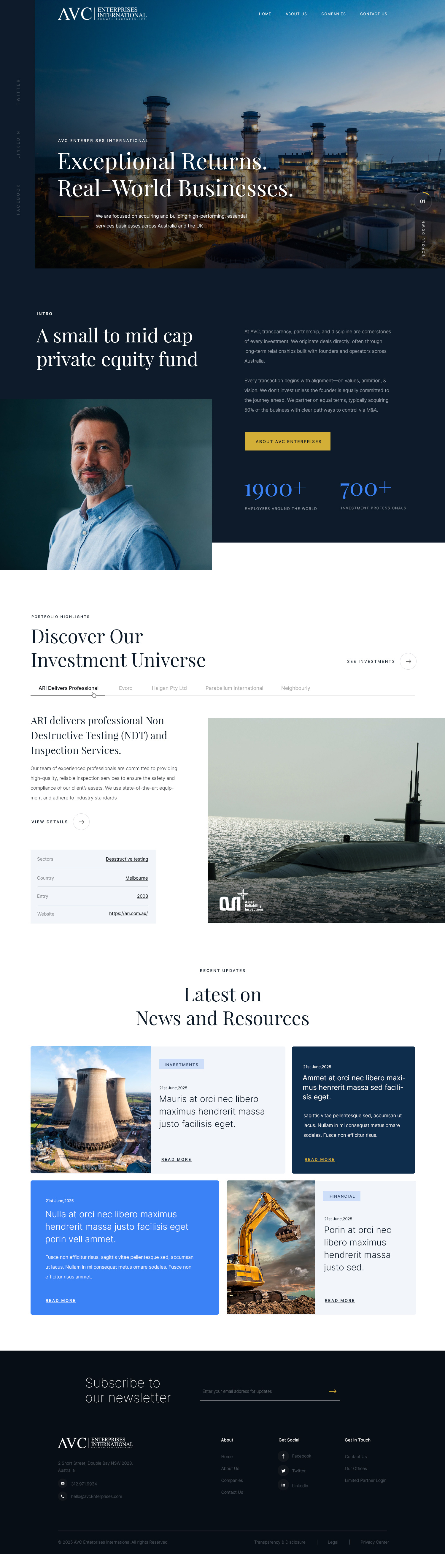 AVC enterprises ui uidesign webdesign