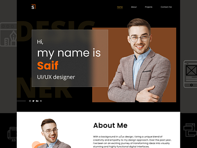 Personal Website Design graphic design