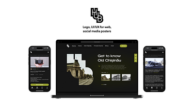 HUB Community banner branding figma graphic design logo site smm ui ux web